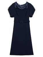 Satin Crepe Dress