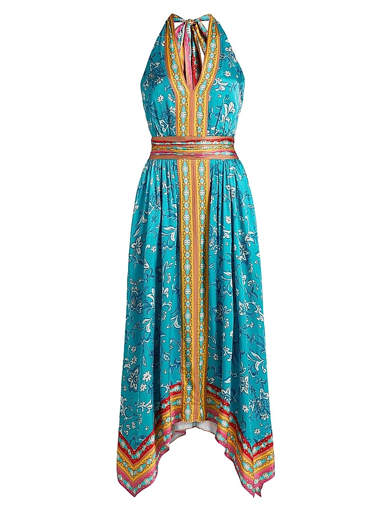 Georgina Floral Sleeveless Midi-Dress