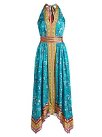 Georgina Floral Sleeveless Midi-Dress