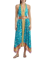 Georgina Floral Sleeveless Midi-Dress