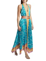 Georgina Floral Sleeveless Midi-Dress