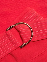 Belted High-Rise Pants