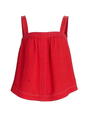 Maisey Button-Front Tank