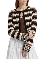 Geo Crochet Cardigan