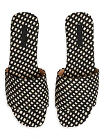 St. Barths Raffia Slide Sandals