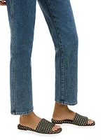 St. Barths Raffia Slide Sandals