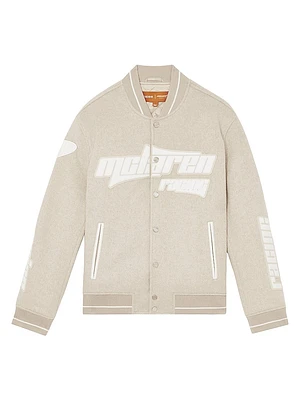 Reiss x McLaren F1 Team Racing Varsity Bomber Jacket