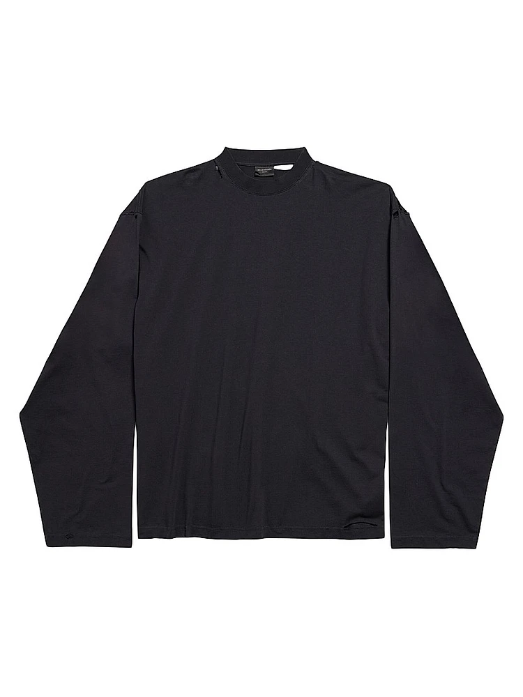Security Tape Oversized Long Sleeve T-Shirt