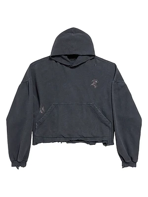 Nail Polish Cropped Hoodie