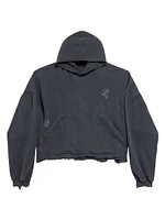 Nail Polish Cropped Hoodie