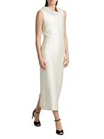 The Blair Silk Sheath Midi-Dress