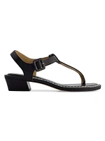 Goya Demi-Heel T-Strap Sandals