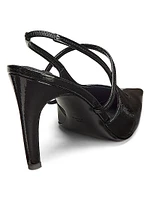 90MM Leather Slingback Pumps
