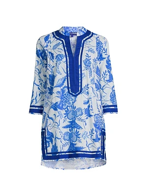 Tokyo Kurta Floral Cotton Minidress