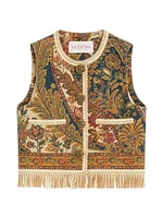 Canapone Vest with Voyage Imaginaire Paisley Print