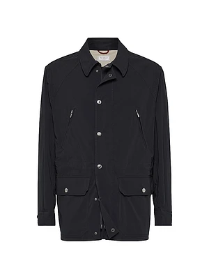 Water Resistant Bonded Cotton Unlined Convertible Parka