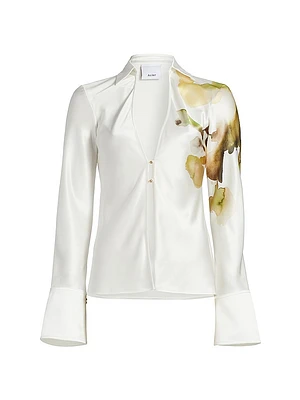 Spunhill Printed Satin Shirt