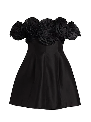Trusley Off-the-Shoulder Satin Minidress