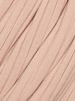 Textured Knit Cotton Midi-Dress