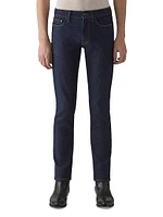 Stretch-Denim Mid-Rise Slim-Fit Jeans
