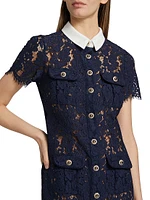 Lace Sheath Midi-Dress