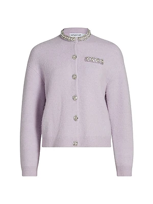 Embellished-Trim Cardigan