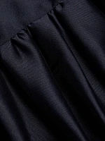 Taffeta Sleeveless Bubble Hem Minidress