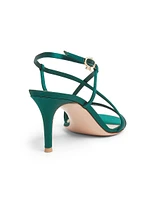 70MM Crepe Satin Sandals