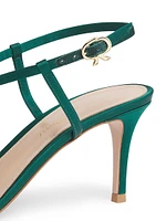 70MM Crepe Satin Sandals