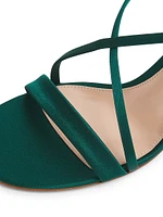 70MM Crepe Satin Sandals