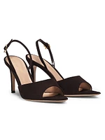 Camoscio 85MM Suede Slingback Pumps