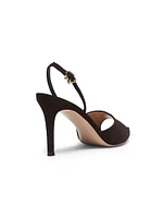 Camoscio 85MM Suede Slingback Pumps