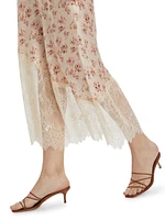 Florian Hammered Silk Slip Skirt