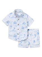 Baby Boy's The Cabana Shirt & Shorts Set
