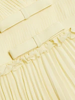 Chiffon Pleated Midi-Dress