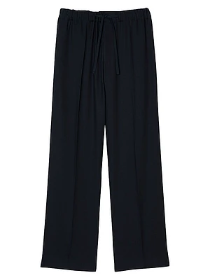 Elasticated Wide-Leg Trousers