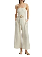 Nadia Belted Wide-Leg Jumpsuit