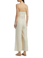 Nadia Belted Wide-Leg Jumpsuit