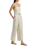 Nadia Belted Wide-Leg Jumpsuit