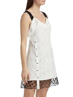 Corded Lace Organza Minidress