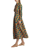 Fayo Printed A-Line Midi-Dress
