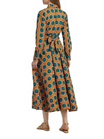 Fayo Printed A-Line Midi-Dress