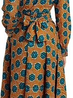 Fayo Printed A-Line Midi-Dress