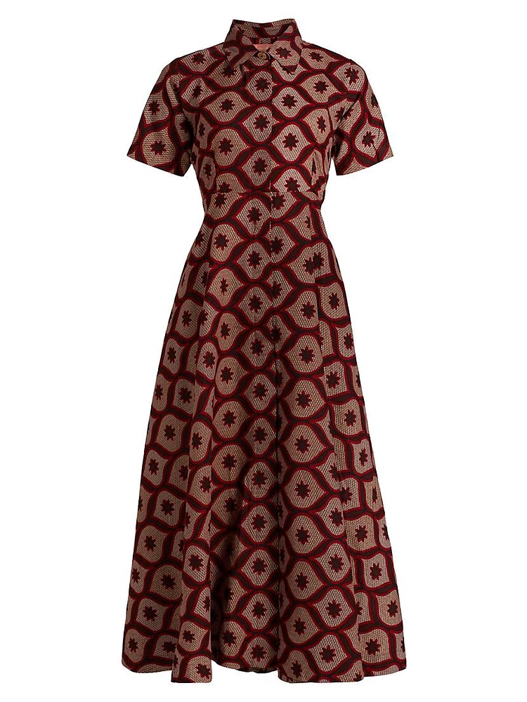 Feyi Printed Midi-Dress