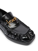 Sync-Glazed Leather Loafers