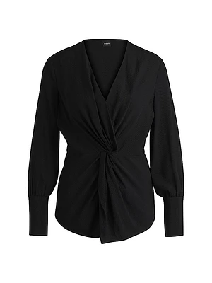 Regular-Fit Blouse Silk