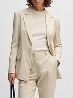 Tailored Jacket Melange Stretch Fabric
