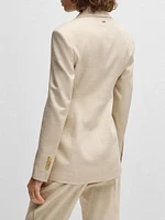 Tailored Jacket Melange Stretch Fabric