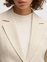Tailored Jacket Melange Stretch Fabric