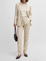 Tailored Jacket Melange Stretch Fabric